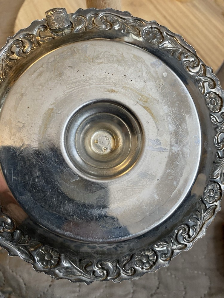 Vintage Silver Plated Candle Holder