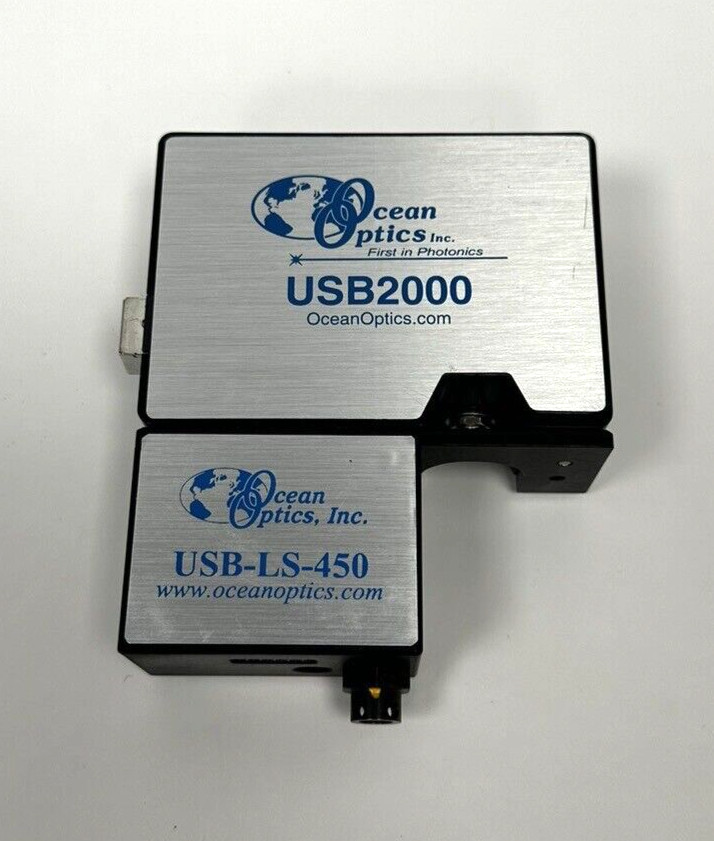 Ocean Optics Inc. USB2000 FiberOptic Spectrometer & USB-LS-450 Blue Light Source