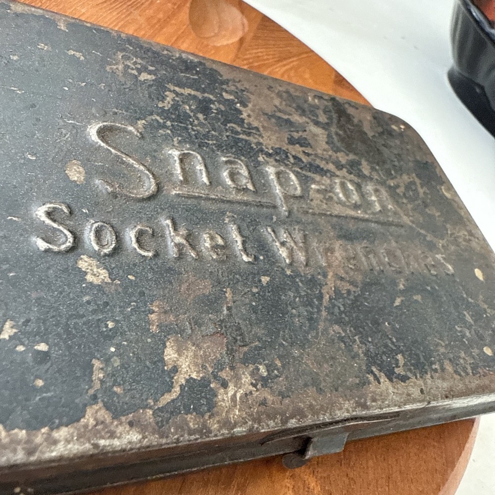 Vintage Snap-On Socket Wrenches EMPTY Metal Box Case