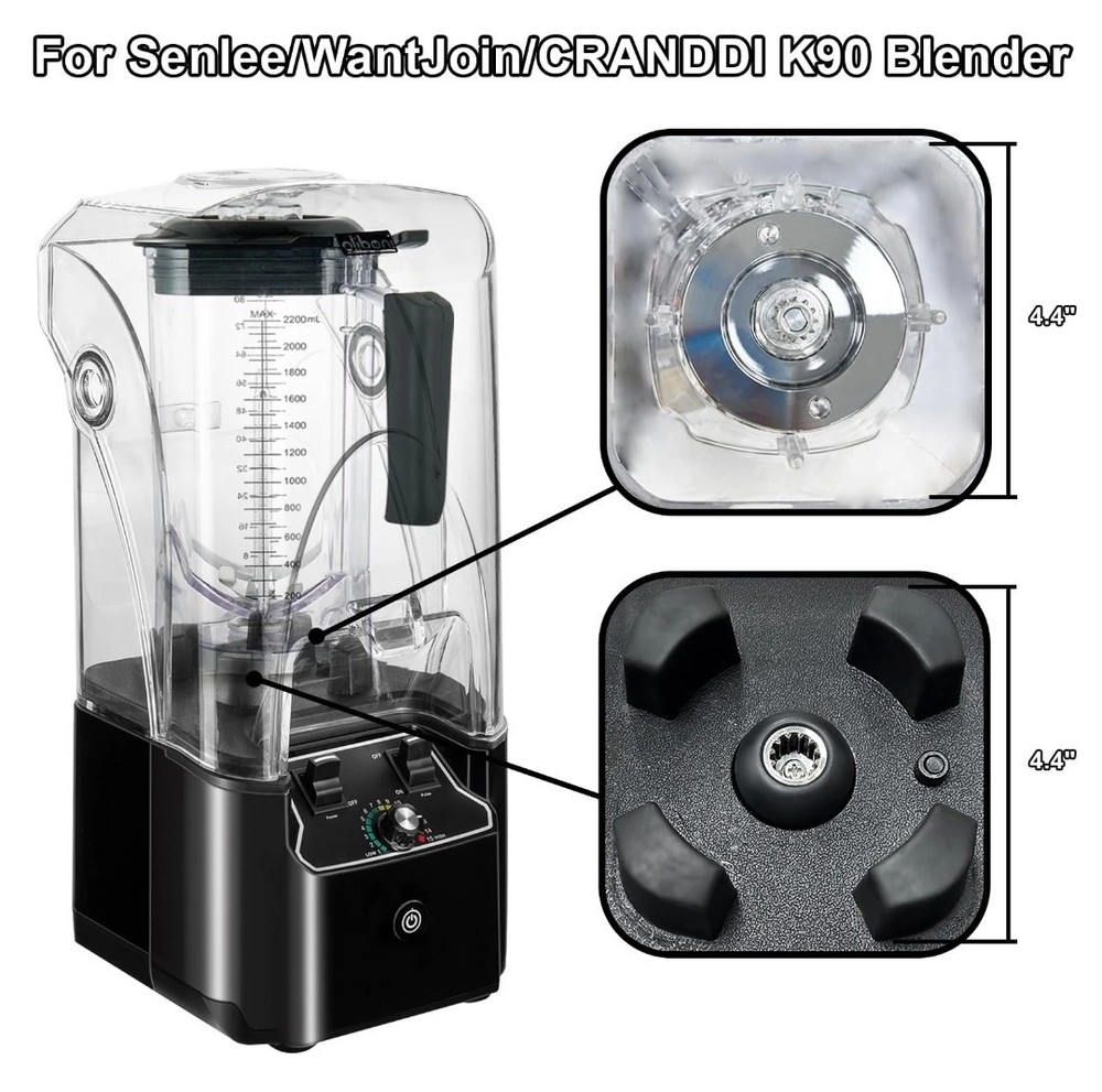 80 OZ Container Blender Pithcer Jar with Blade Replacement for WantJoin K90, ...