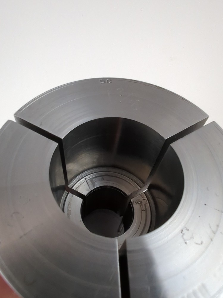 HARDINGE 2" EXTRA DEPTH 5C EDC STEP CHUCK 1-3/8" BORE ID HARDENED E.D.C. COLLET