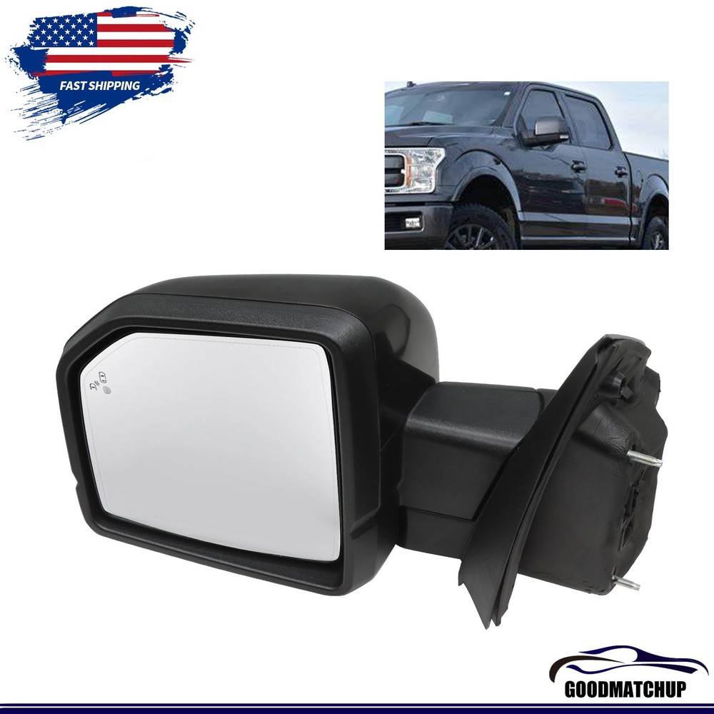 Power Mirror For 2015-2020 Ford F-150 Driver Side Blind Spot Memory Puddle Light