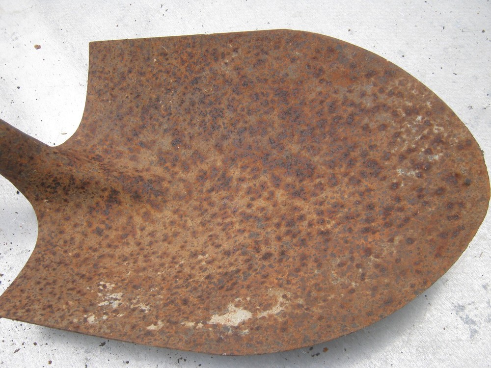 Rustic Rusty Original Vintage Primitive Metal Shovel no handle