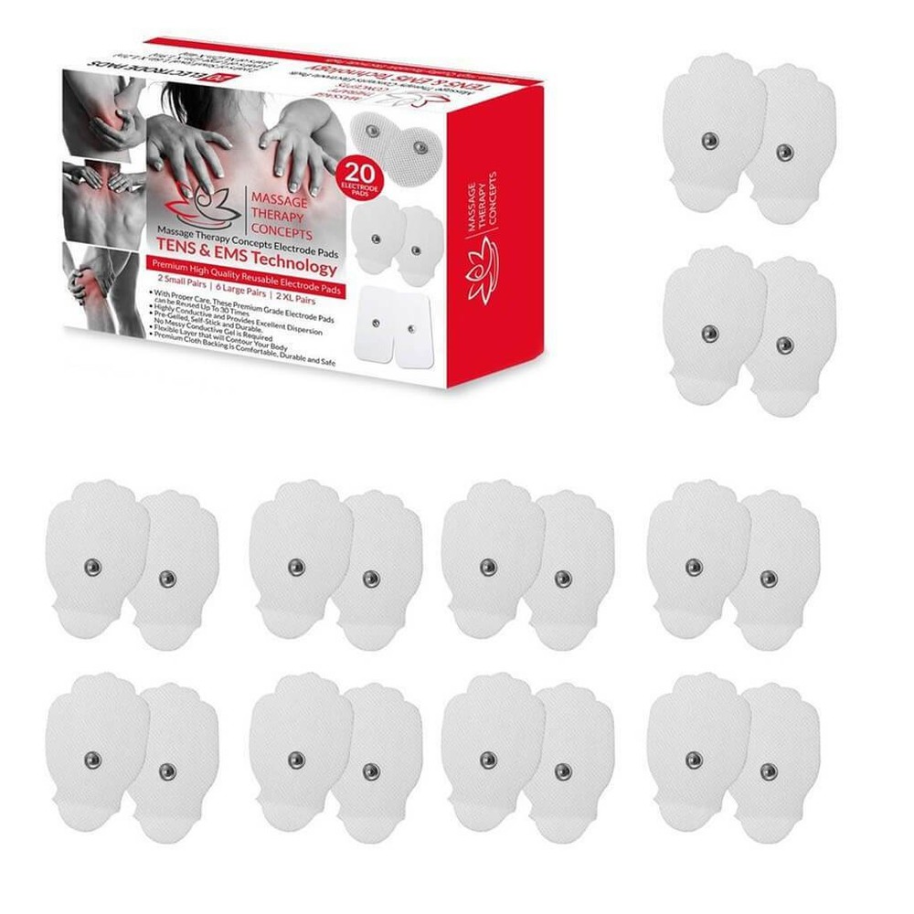 TENS Unit Snap-On - L Electrode Pads - 20 pc