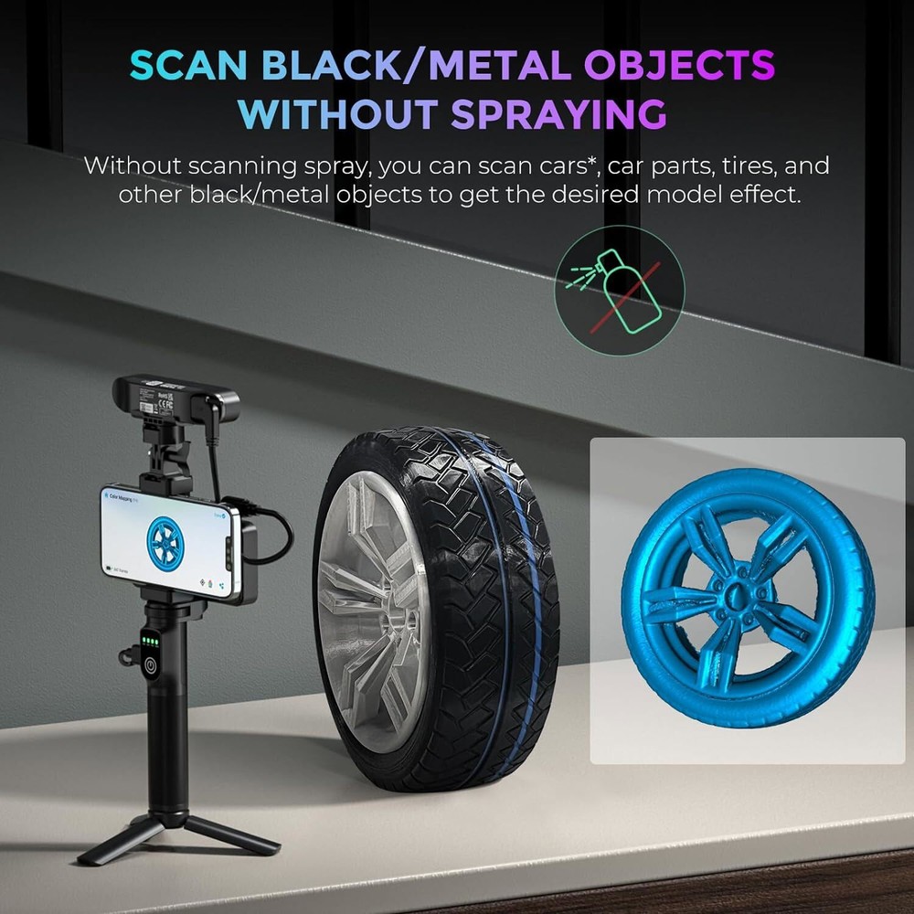 Creality CR-Scan Ferret Pro 3D Scanner Handheld Anti-Shake Wifi6 Android IOS Win