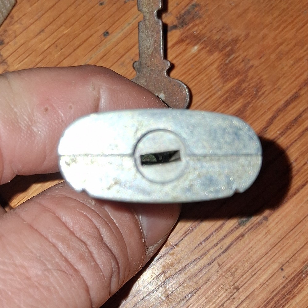 Slaymaker Rustless Silver Metal Padlock Key Lock with original Key.