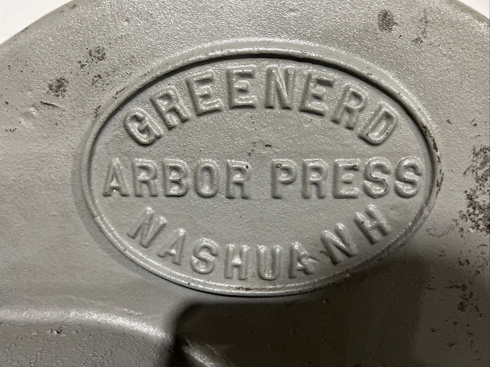 Greenerd No. 3 Arbor Press Used Surplus