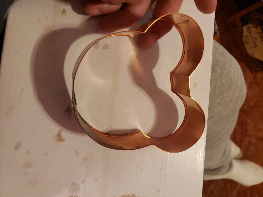 BRAMAN Heavy Copper Mouse Head Cookie Cutter