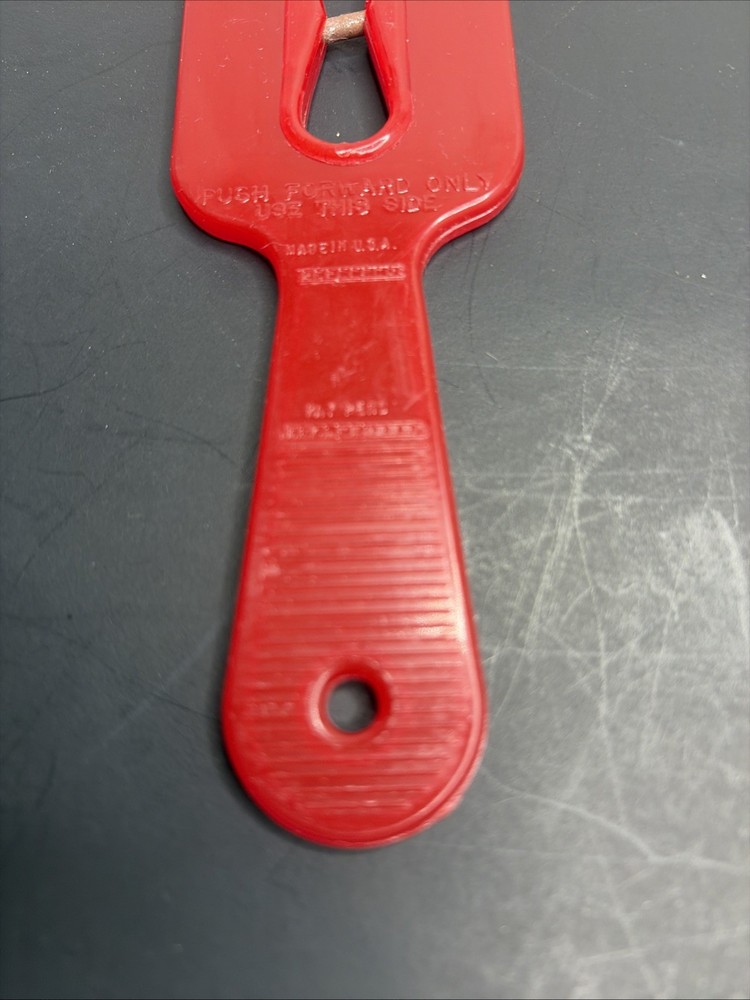 Vintage Red Handheld Scissors Sharpener 6” Tungsten Blade