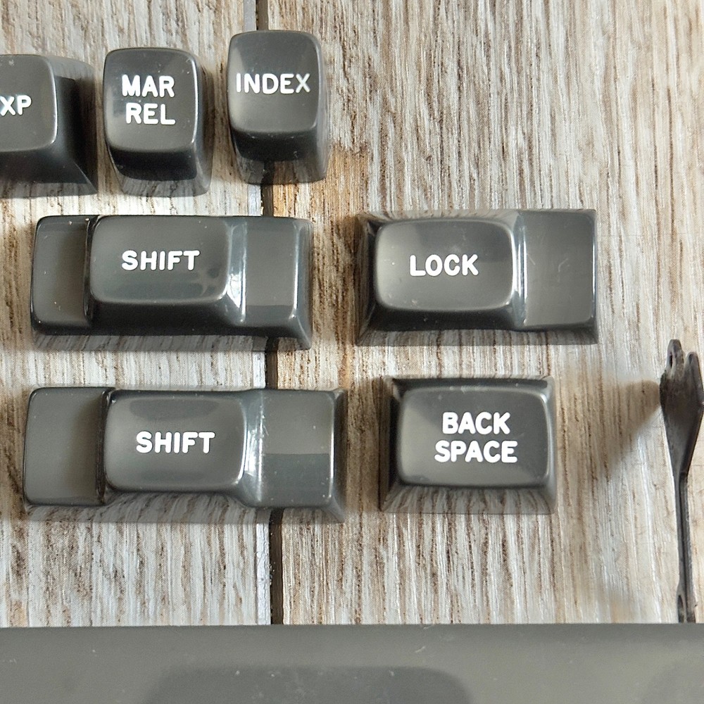OEM IBM Selectric II Typewriter Replacement Key Lot Spacebar & Function Keys