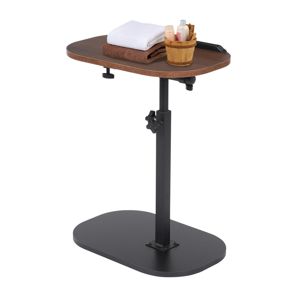 C-shaped Side Table Sofa Table for Living Room+Study Height Adjustable SideTable