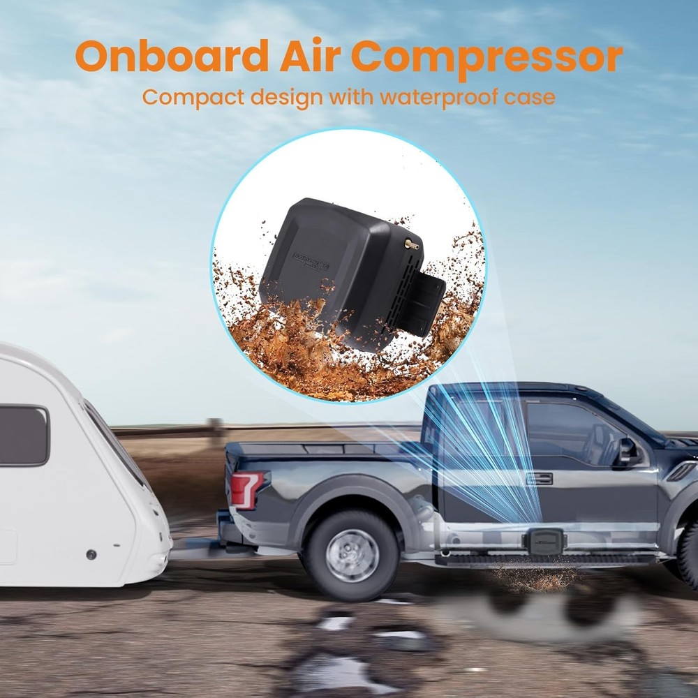 maXpeedingrods On Board Air Compressor System with Low Pressure Sensor Universal
