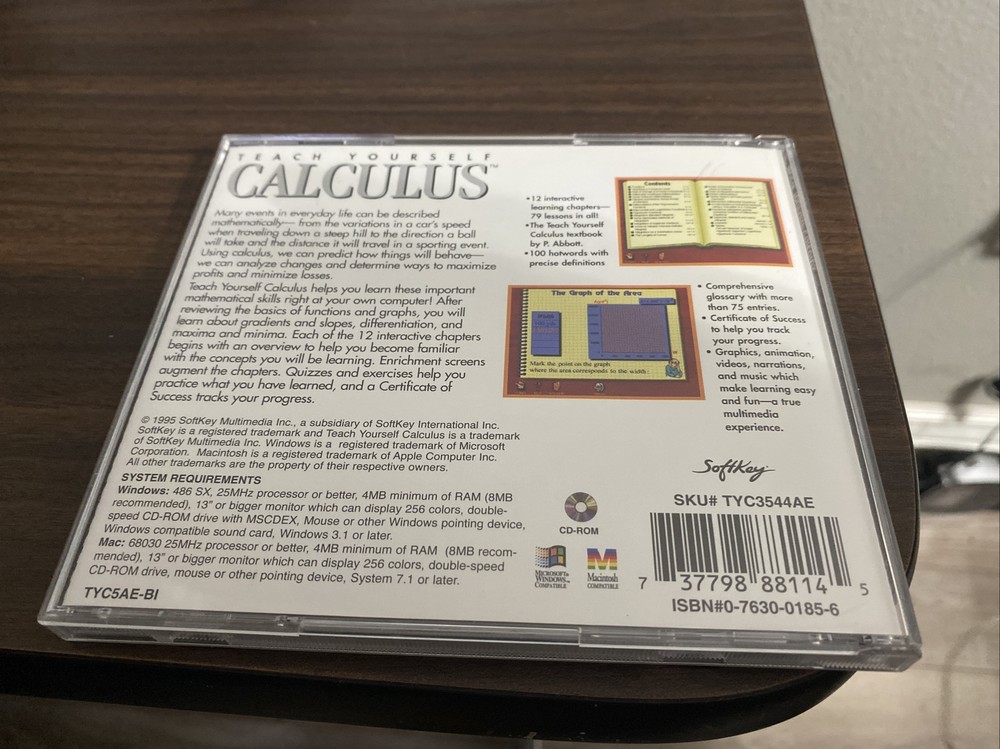 Teach Yourself Calculus PC Cd