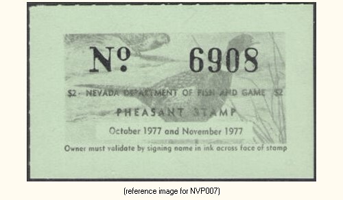 D2K Nevada Pheasant 1977 $2.00