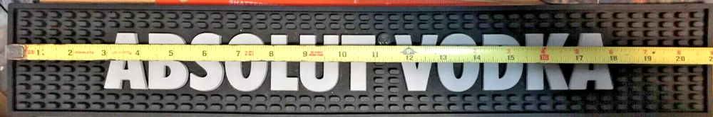 Absolut Vodka Spill/Bar Mat 21” X 3.5"