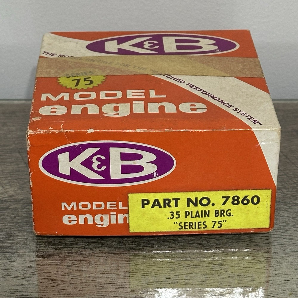 K & B Model Engine Airplane Engine No.7860 .35 R/C Front Rotor Engine Only