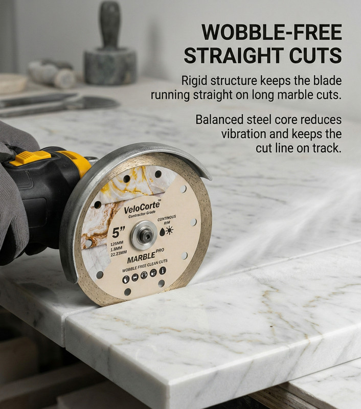 VeloCorte Marble Pro 5.0" Continuous Rim Diamond Blade