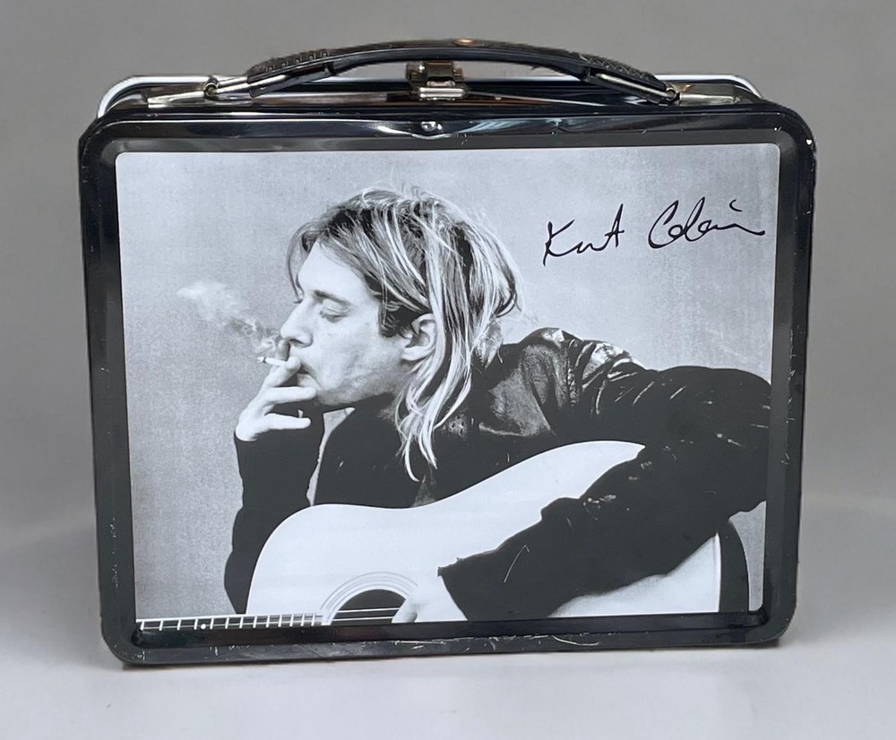 Nirvana KURT COBAIN Metal Lunchbox WITH THERMOS NECA 2001