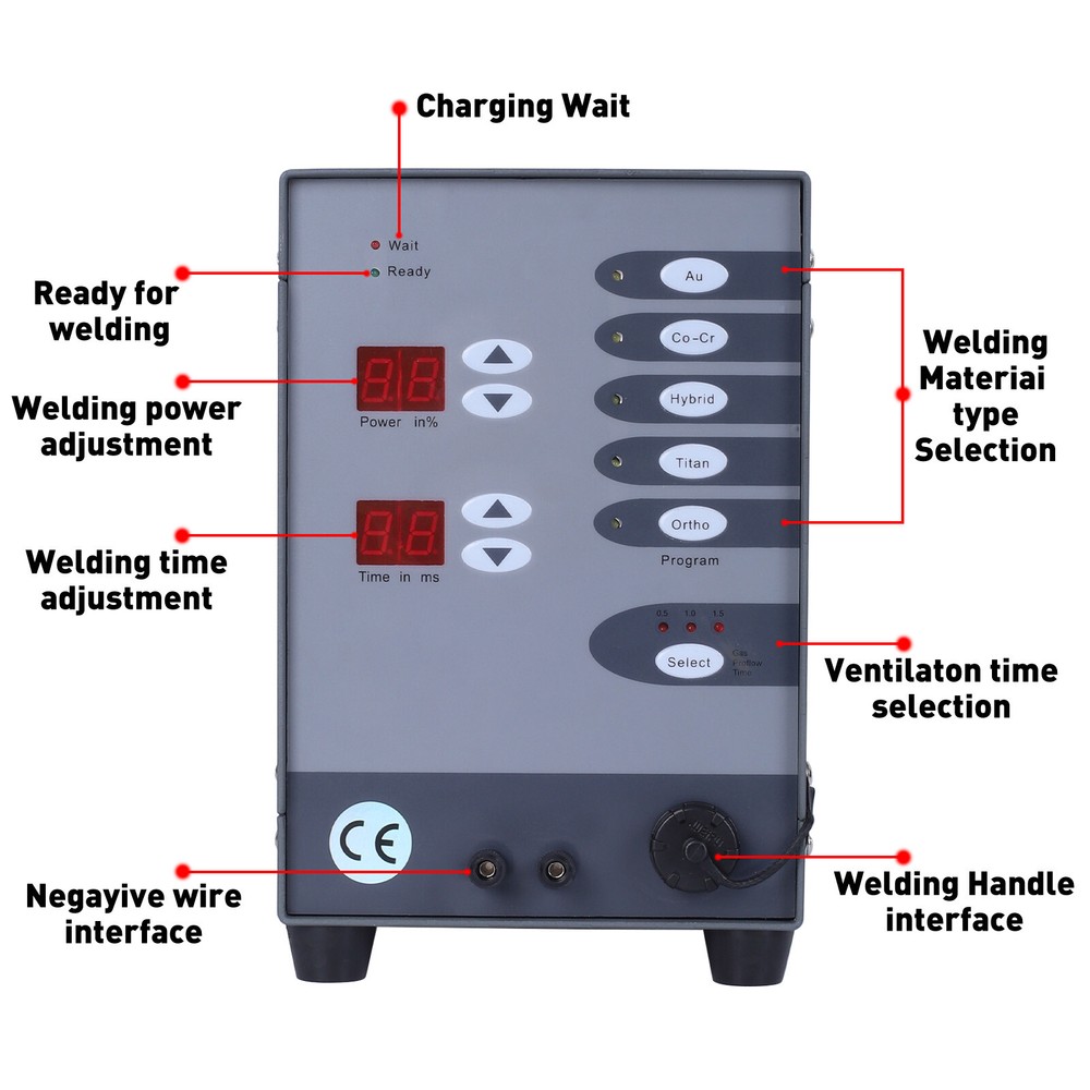 Automatic CNC Spot Welding Machine Weldable Solid Gold Aluminum Titanium 110V