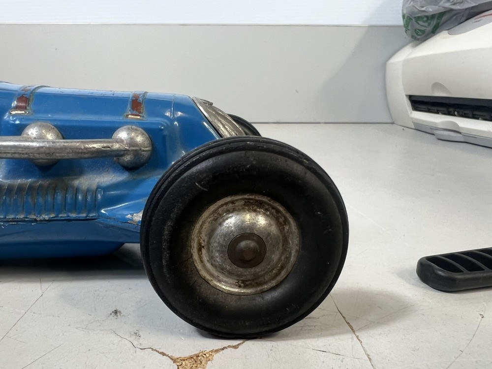 Vintage Ray Cox Thimble Drome Champion Tether Car Blue #20 No Engine