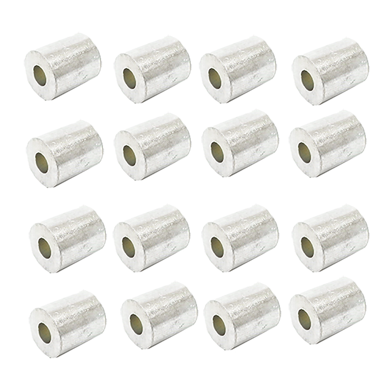100ea Aluminum Stops for Wire Rope 3/16"