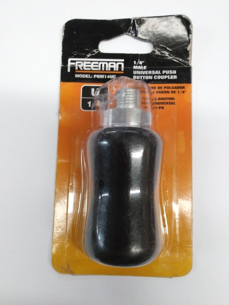 Freeman PBM14UC 1/4" Male Push Button Coupler