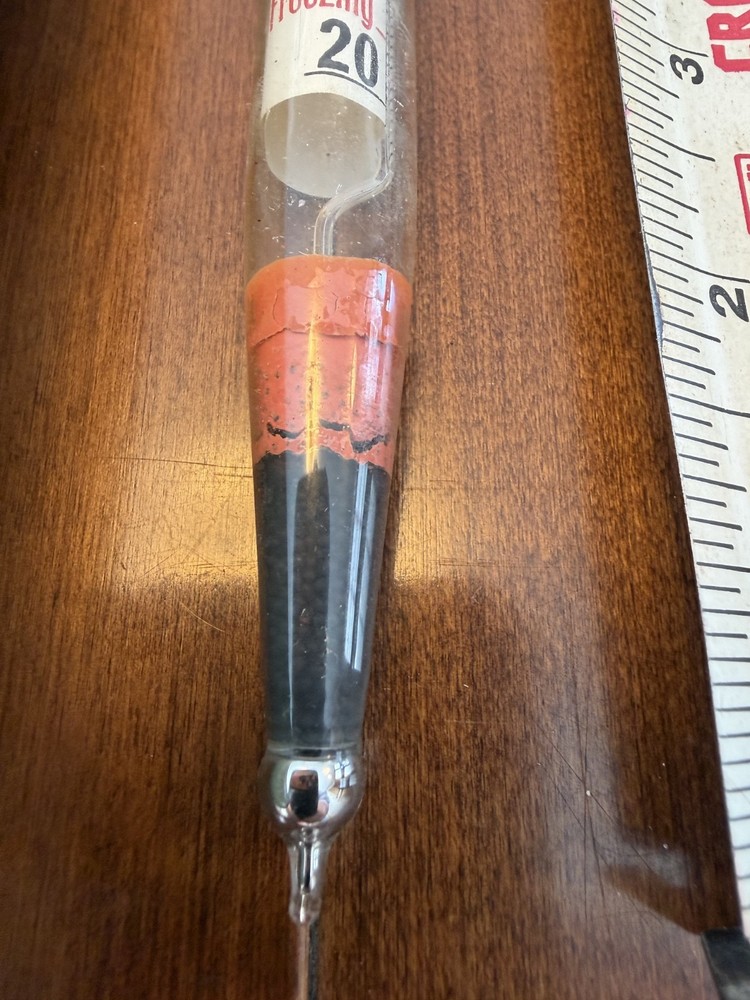 Vintage Floating Dairy Thermometer (8-1/2" Long)