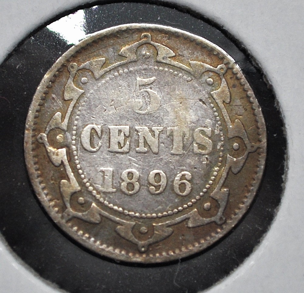 1896 Newfoundland 5 cents