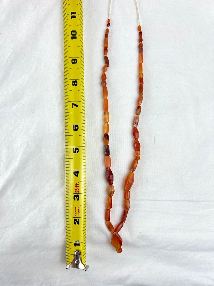 Ancient Bactrian Banded Agate and Carnelian Beads