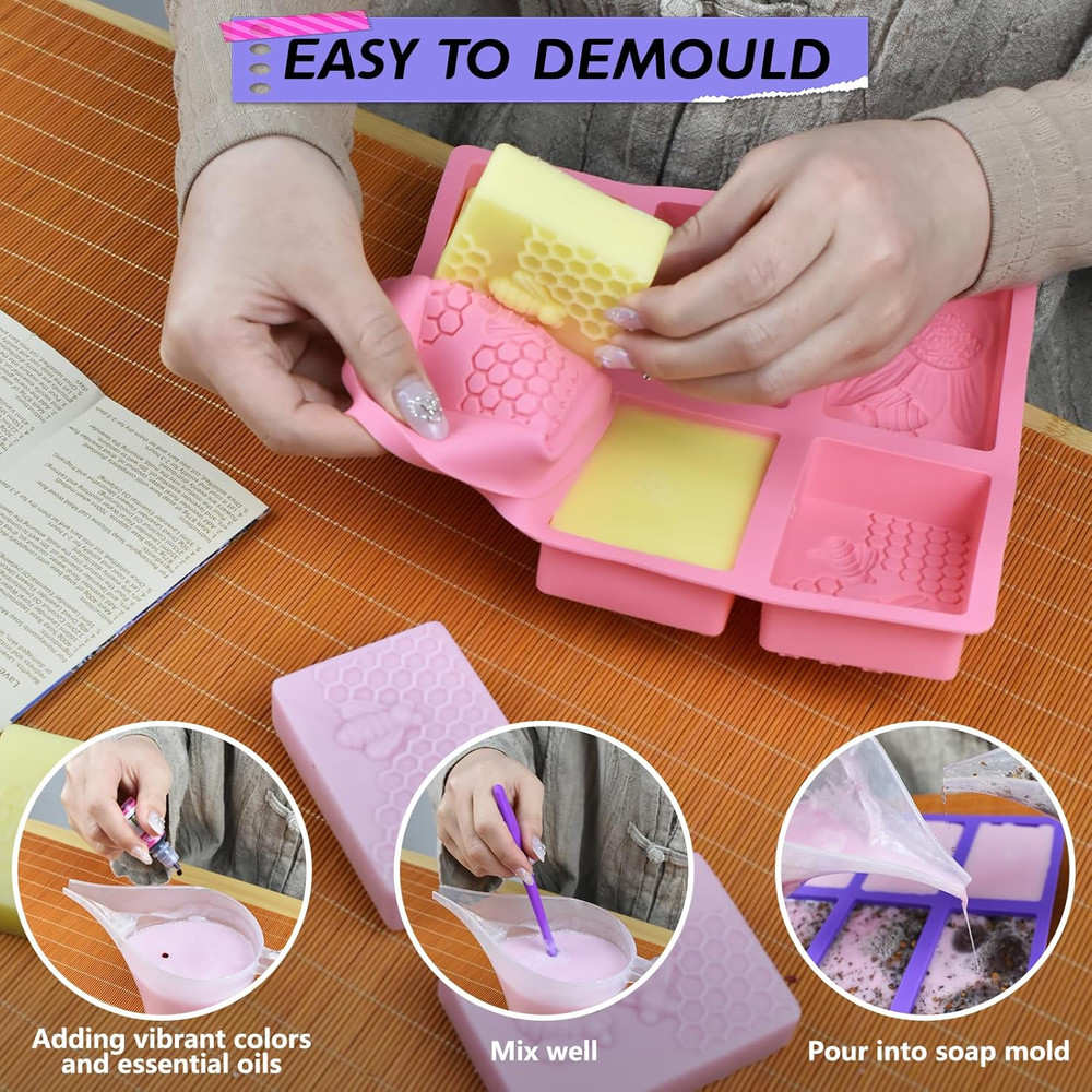 DIY Soap Making Kit – Molds, Measuring Tools & Packaging for Handmade Soaps - DI