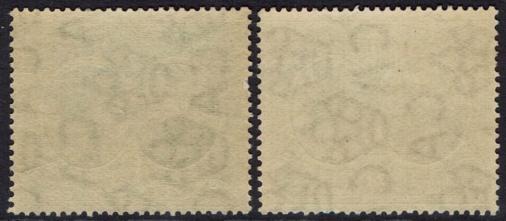 BERMUDA 1920 KGV TERCENTENARY ½D AND 2D