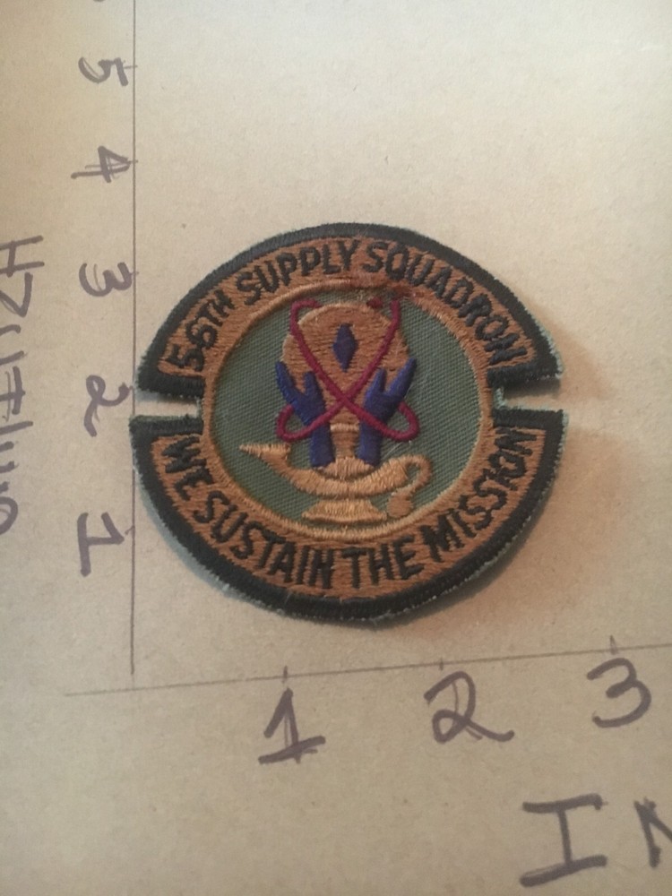USAF 56th Supply Squadron subdued patch 5/30/25