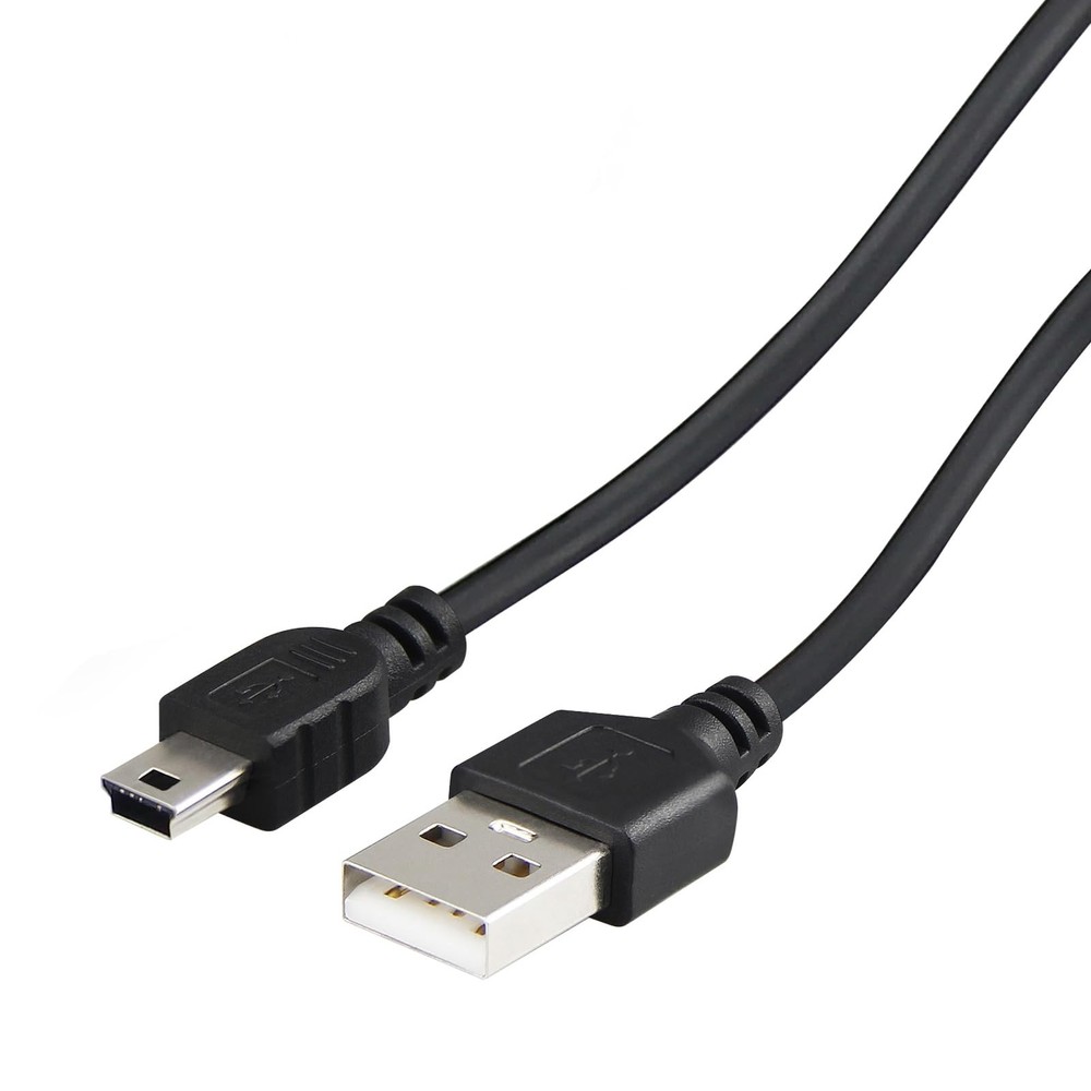 Smays 15 ft Long Mini USB Cable for PS3 Controller, Mini-B Charger Cord Black