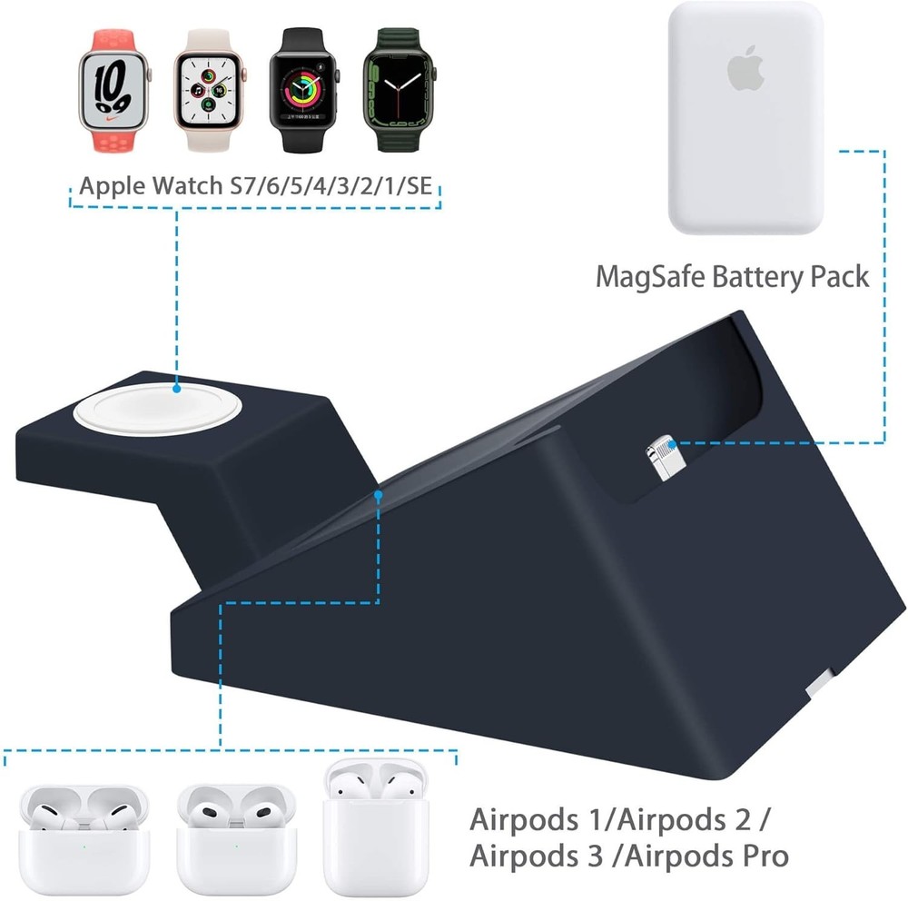 Suitable for iPhone Battery Park Wireless Charging Stand, 3in1 Charging