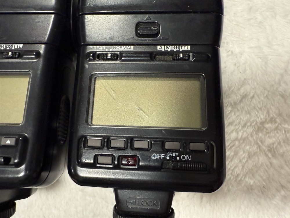 2x NIKON SPEEDLIGHT SB-24 SHOE MOUNT FLASH "UNTESTED"
