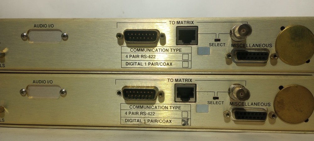 Two Clean Working Clear-Com ICS-102 Matrix Plus II Master Stations w/ AC Adapt.
