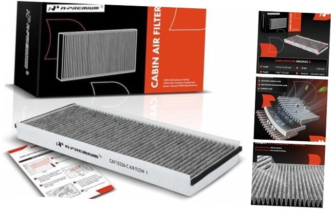 Cabin Air Filter with Activated Carbon Compatible with Dodge Sprinter