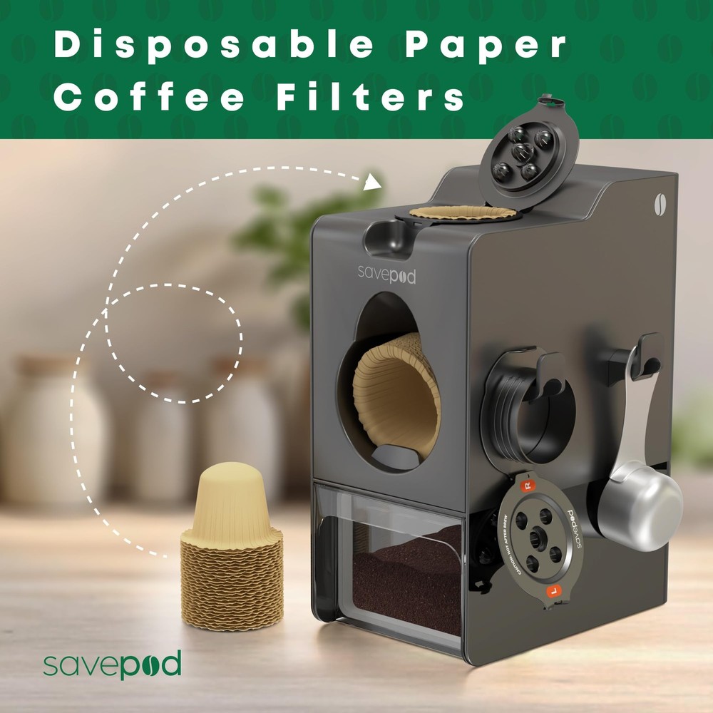 Disposable Unbleached Coffee - 200 Count - Made Exclusively for