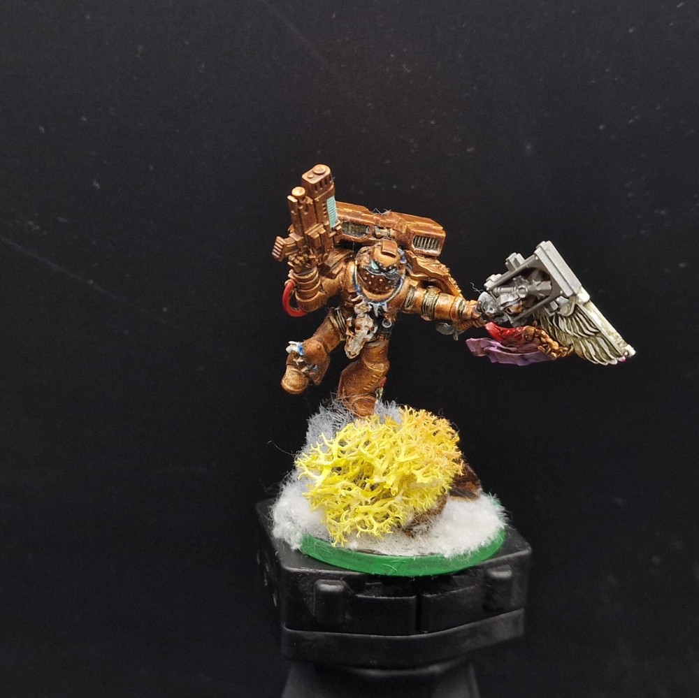 Painted Warhammer 40k converted space marines character Games workshop