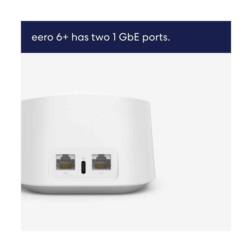 Amazon eero Pro 6E (1-pack) + Amazon eero 6+ (2-pack) mesh Wi-Fi 6 system