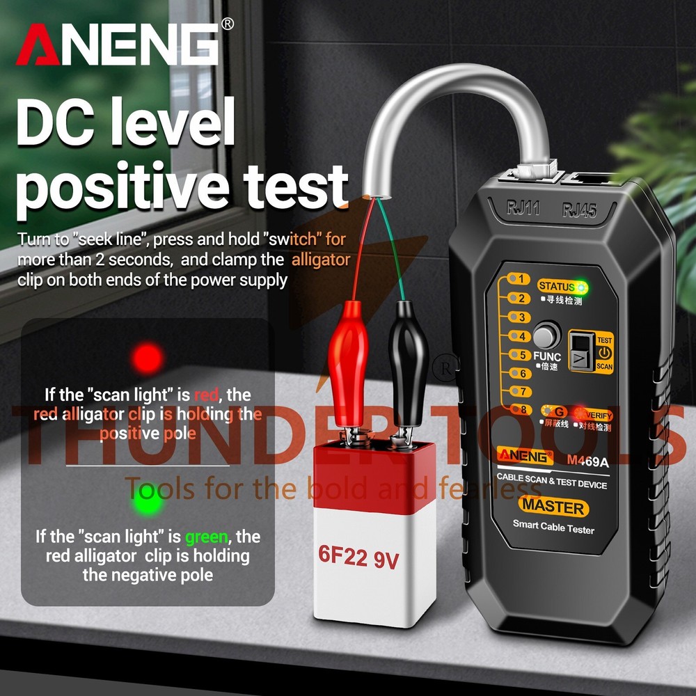 Thunder Tools ANENG M469A Network Cable Finder Multifunctional Cable