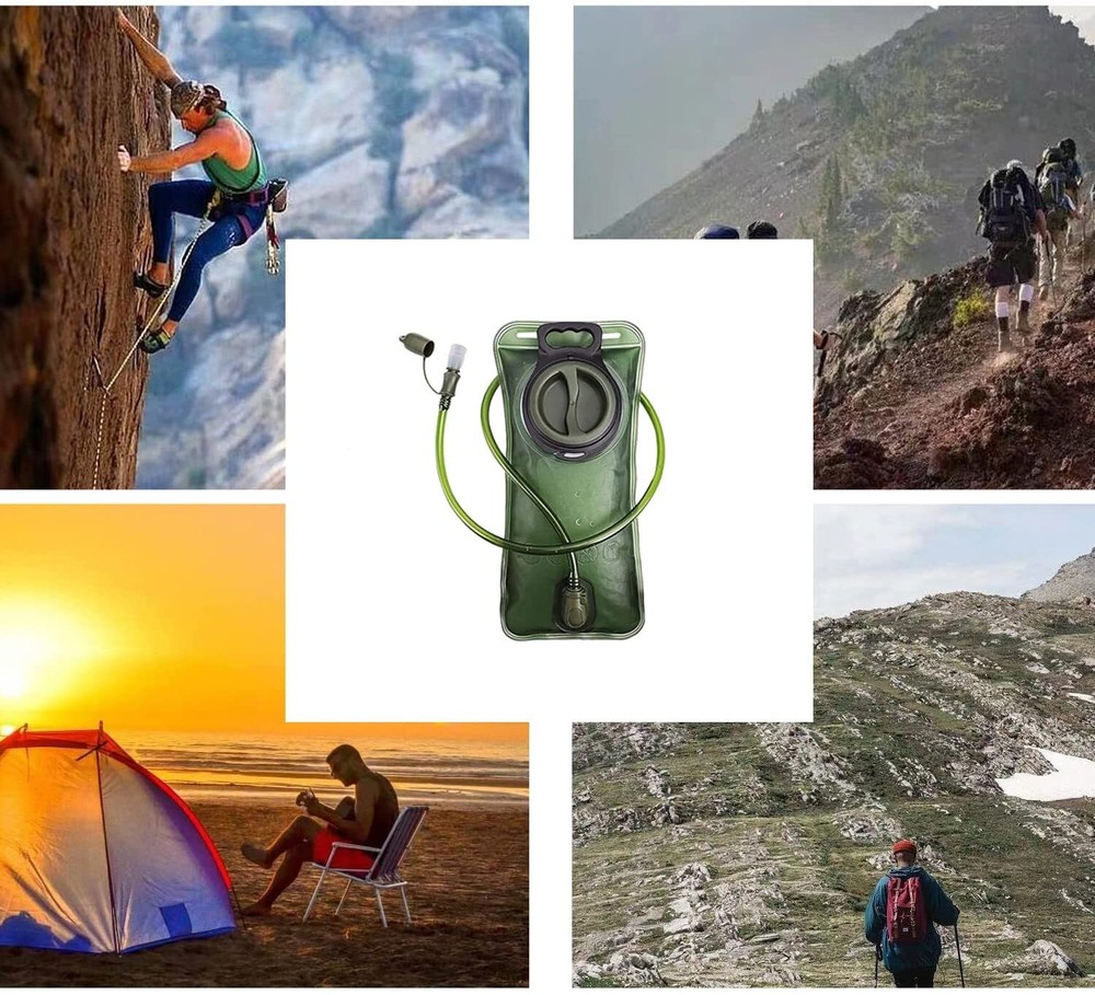 2L Water Bladder Backpack Hydration System Camel bak Pack Bag Camping Hiking US