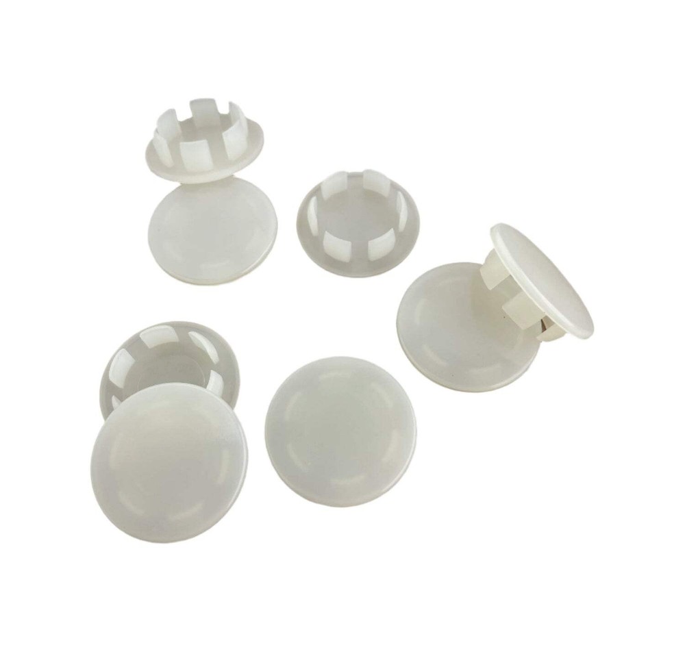 8 Pack Plastic 3/4" Hole Plugs - Off White HPW-750