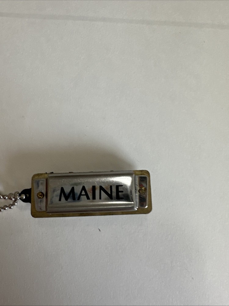 Mini Harmonica Keychain Playable Vintage Musical Instrument Charm