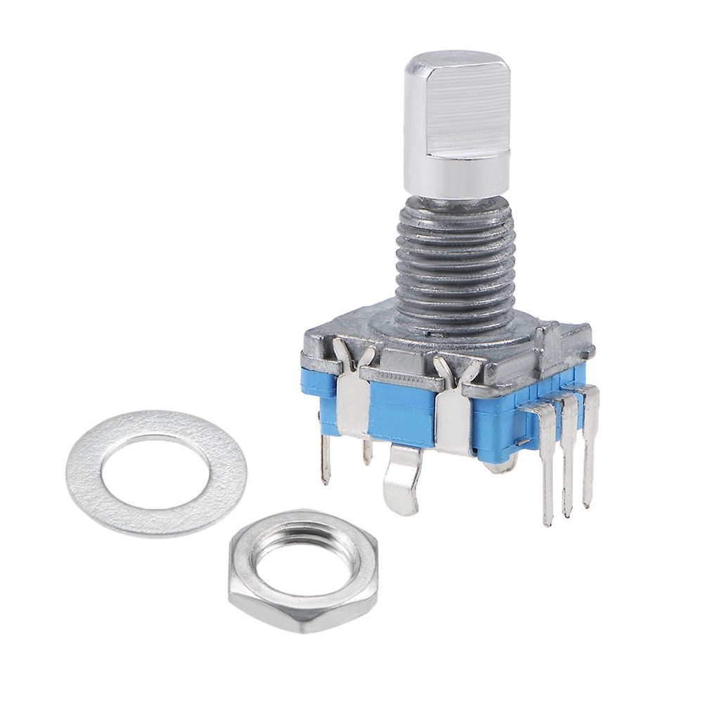 5pcs 360 Degree Rotary Encoder Code Switch Digital 7 Pins 15mm D-Shaft