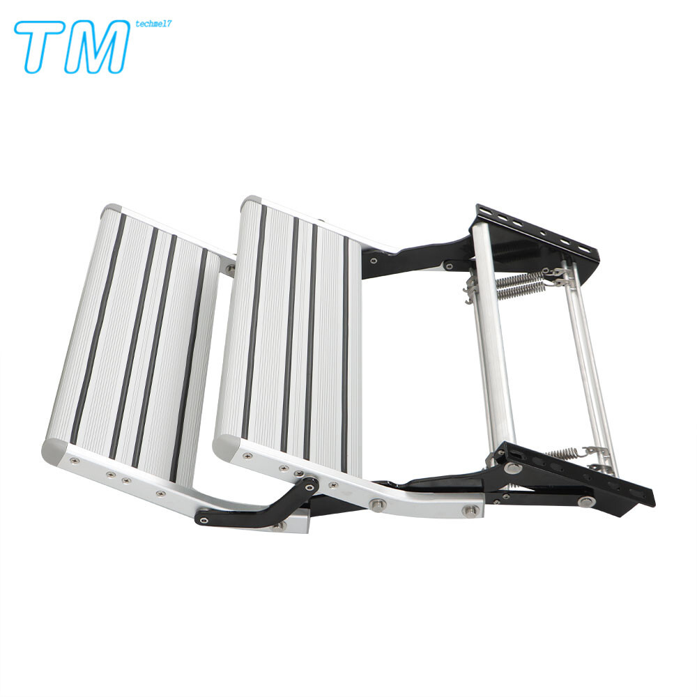 RV Camper 2 Step Platform Steps Stair Anti-Slip Aluminum Pull Out Retractable