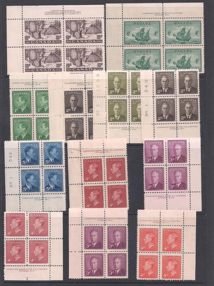 Canada mint lot, for collection and/or postage, sheets, blocks $114+ face