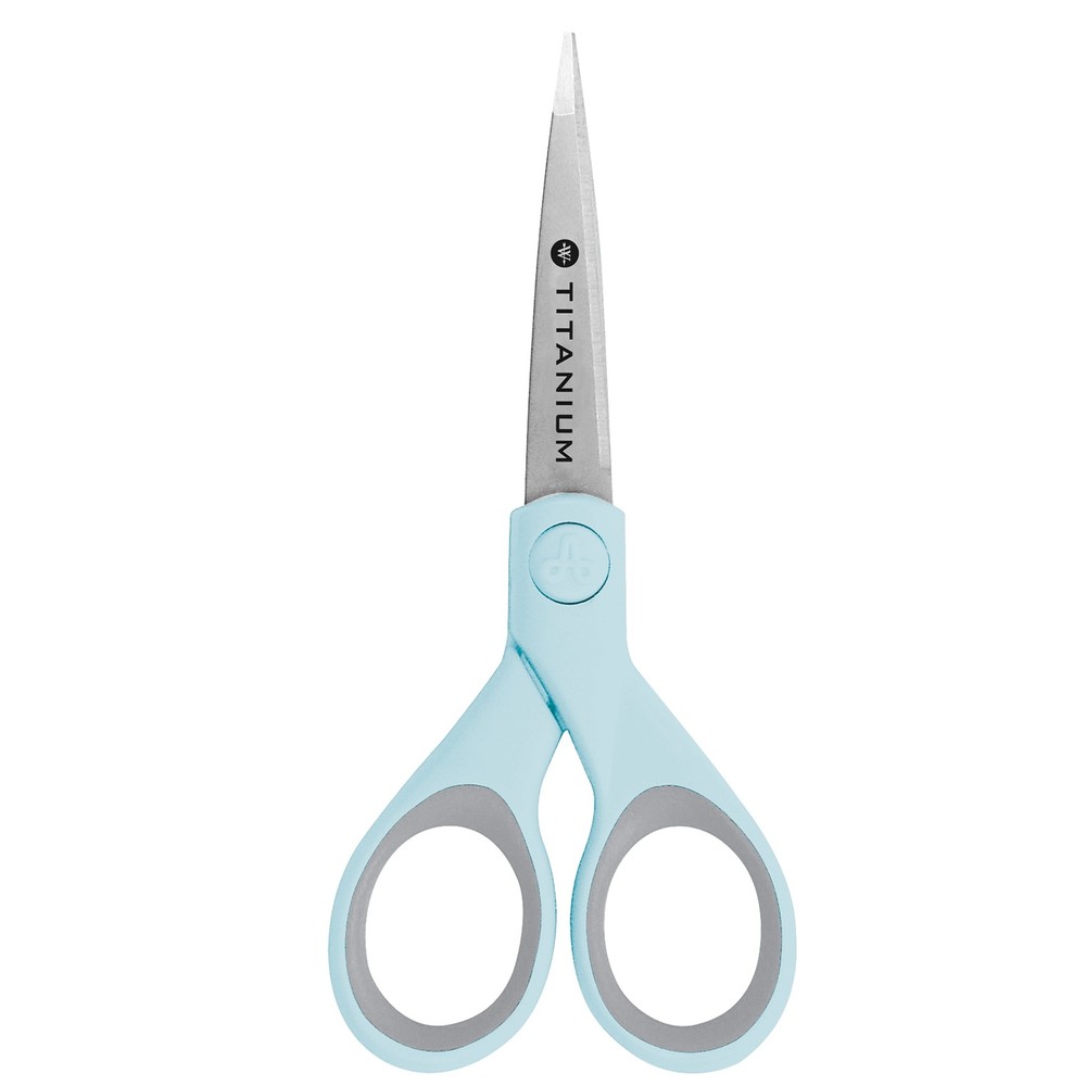 5" Crafting Scissors Titanium Bonded Micro-Tip Light Blue Crafting Sewing
