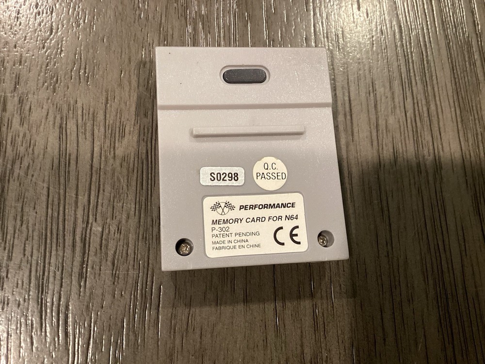 Performance TremorPak Memory Card Plus For Nintendo 64 N64 Controller Gray Lot
