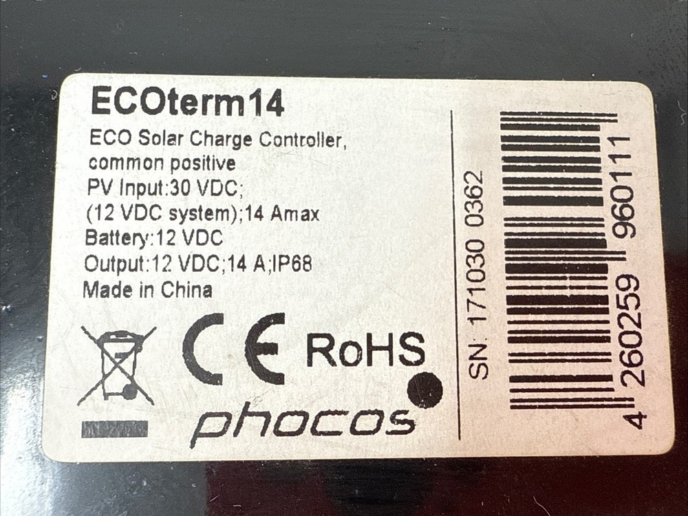 Phocos Ecoterm14 solar Charge controller